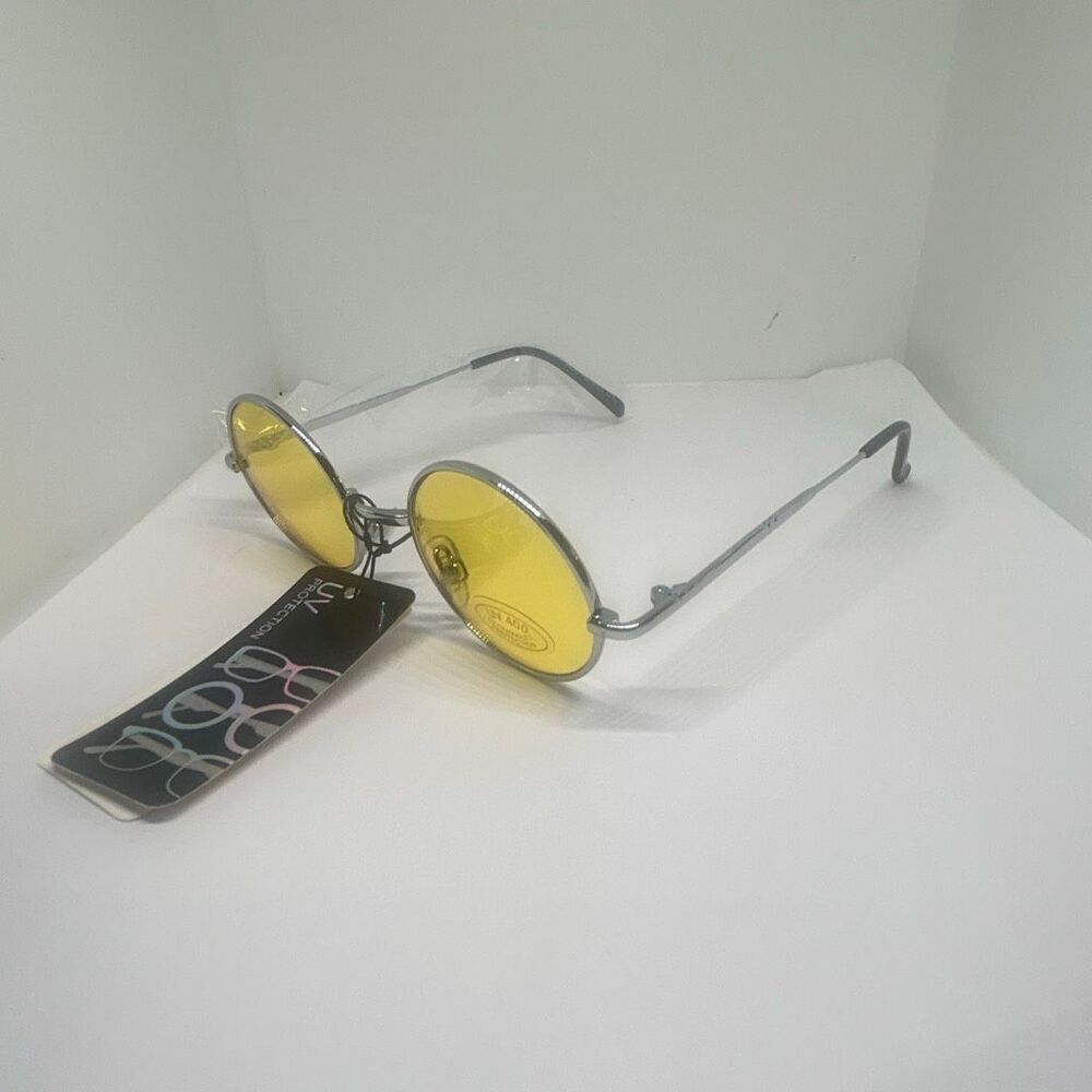 Retro Round UV400 Fashion Sunglasses – Metal Frame – New